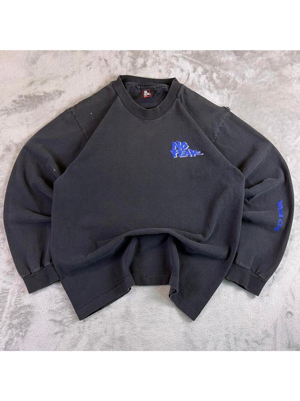 90's No Fear Long Sleeve Shirt M USA Made To Err Is Human To Lose Is Unheard Of